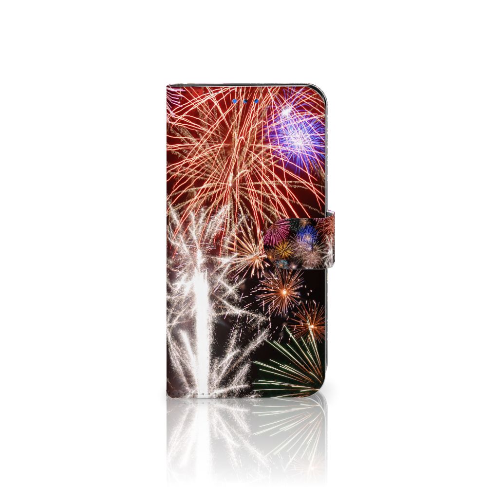 Huawei P Smart 2020 Wallet Case met Pasjes Vuurwerk