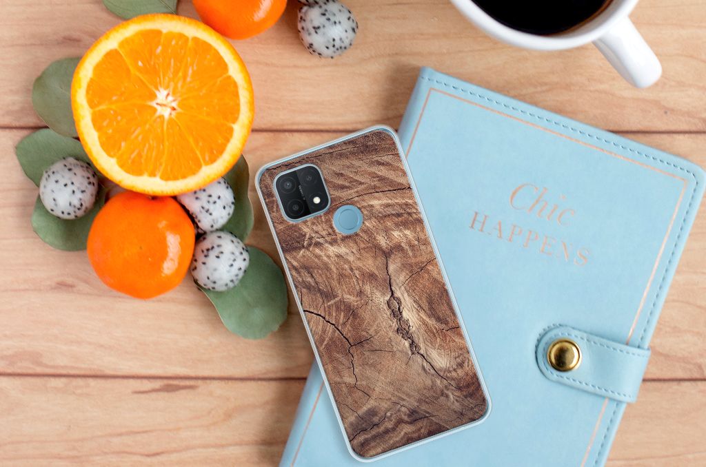 OPPO A15 Bumper Hoesje Tree Trunk B2C Telecom