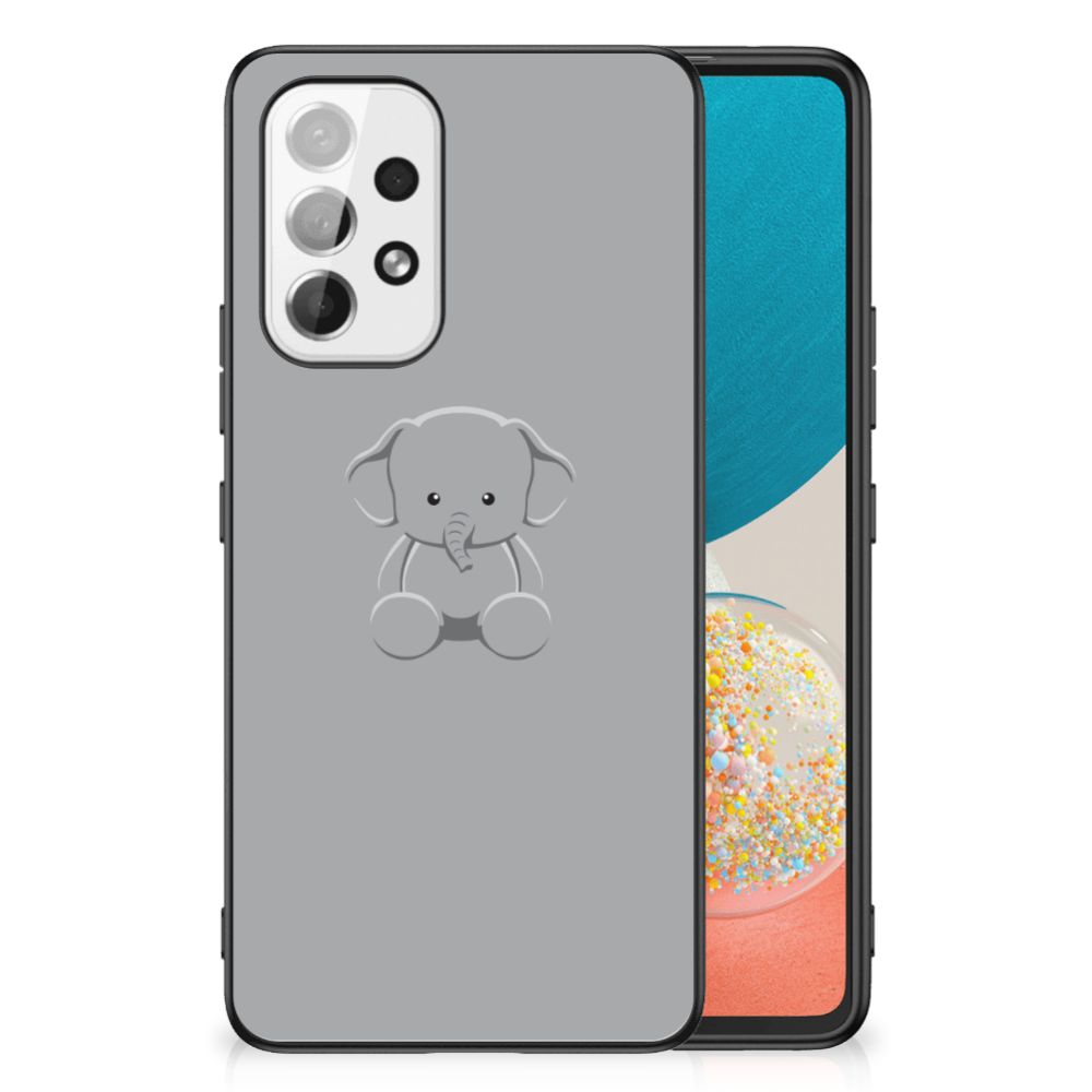 Samsung Galaxy A53 Hoesje Grijs Baby Olifant