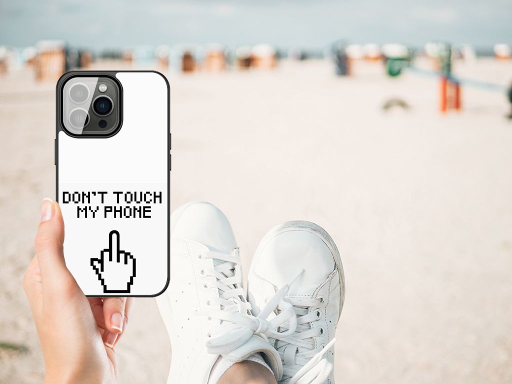 iPhone 13 Pro Max Telefoon Hoesje Finger Don't Touch My Phone B2C Telecom