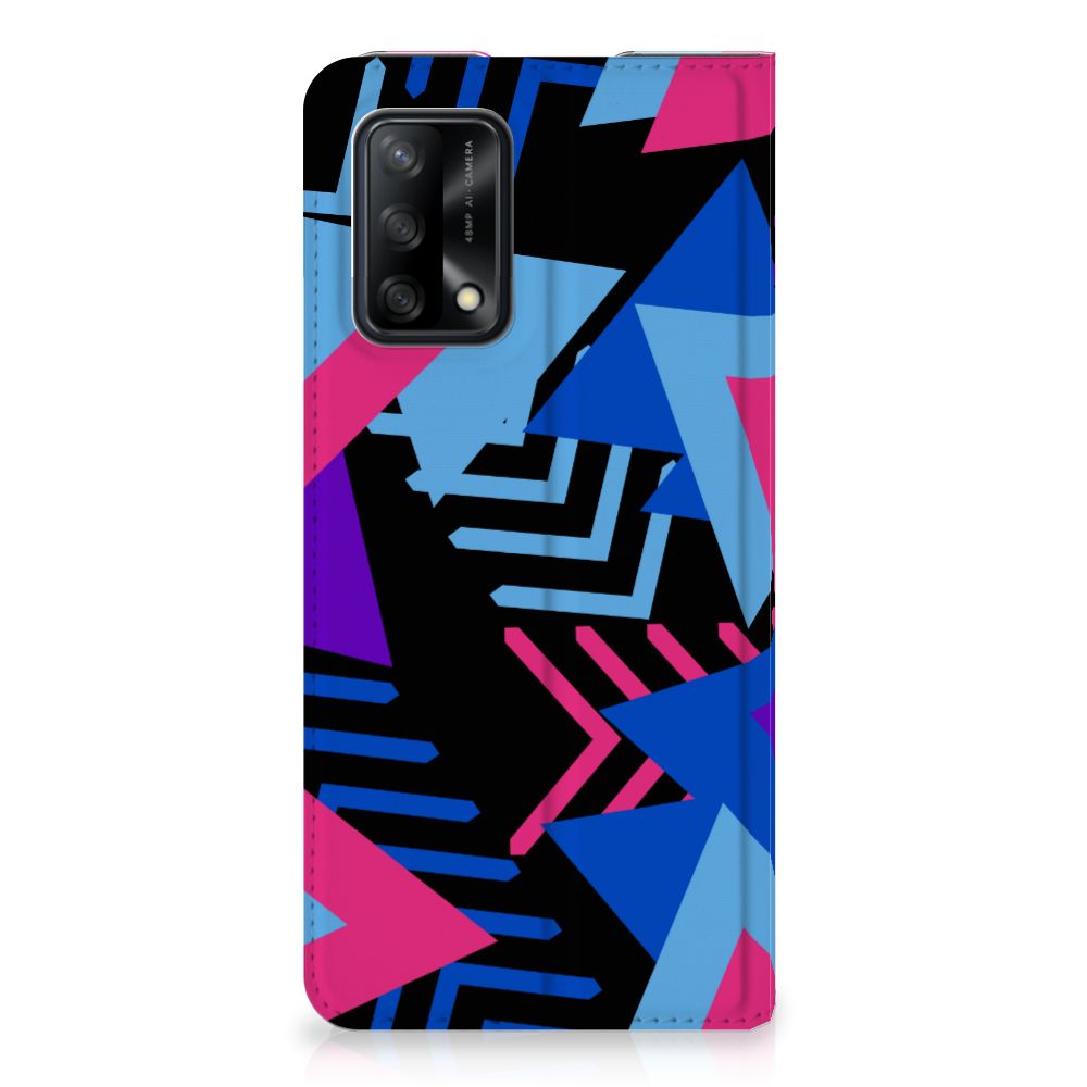 OPPO A74 4G Stand Case Funky Triangle - B2C Telecom