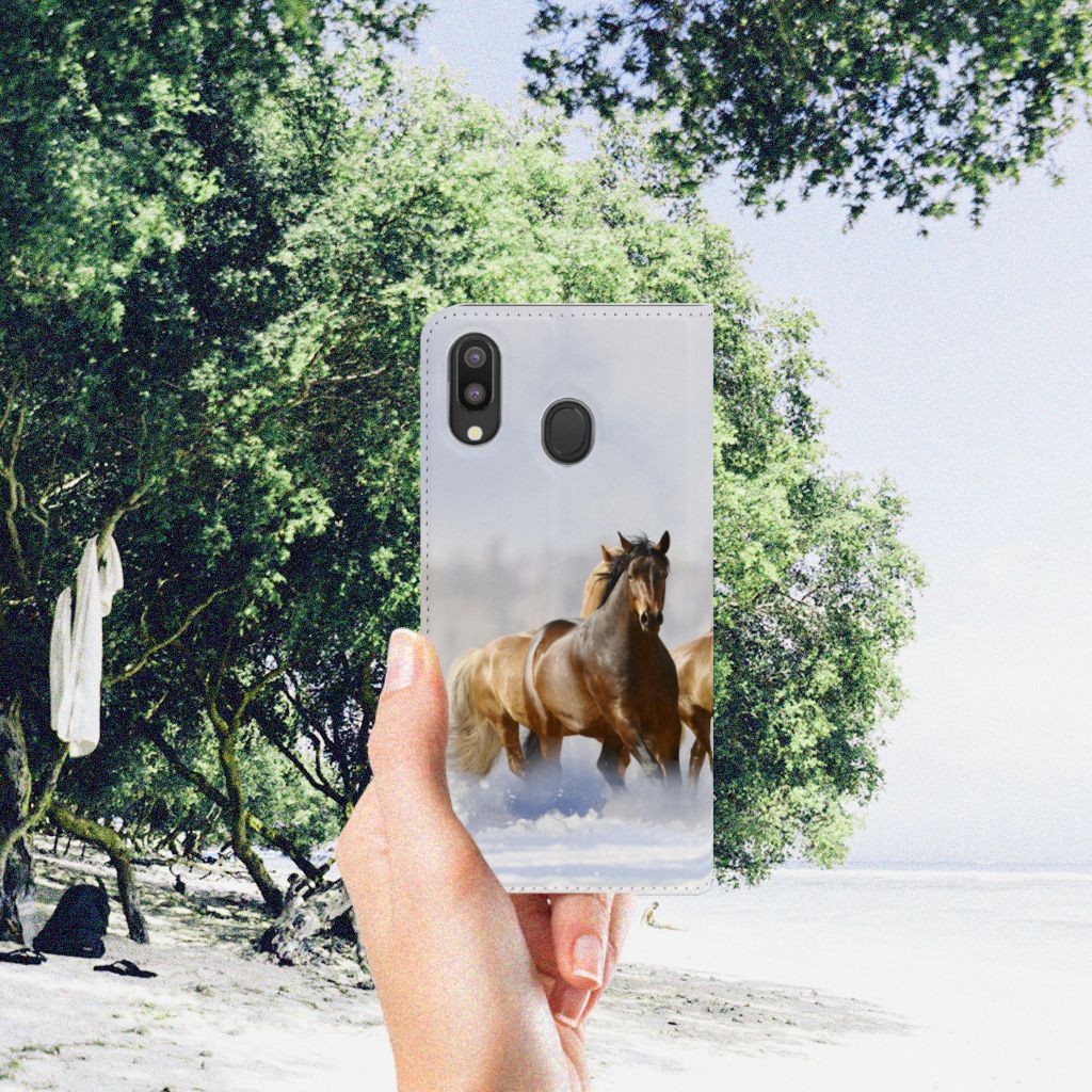 Samsung Galaxy M20 Hoesje maken Paarden