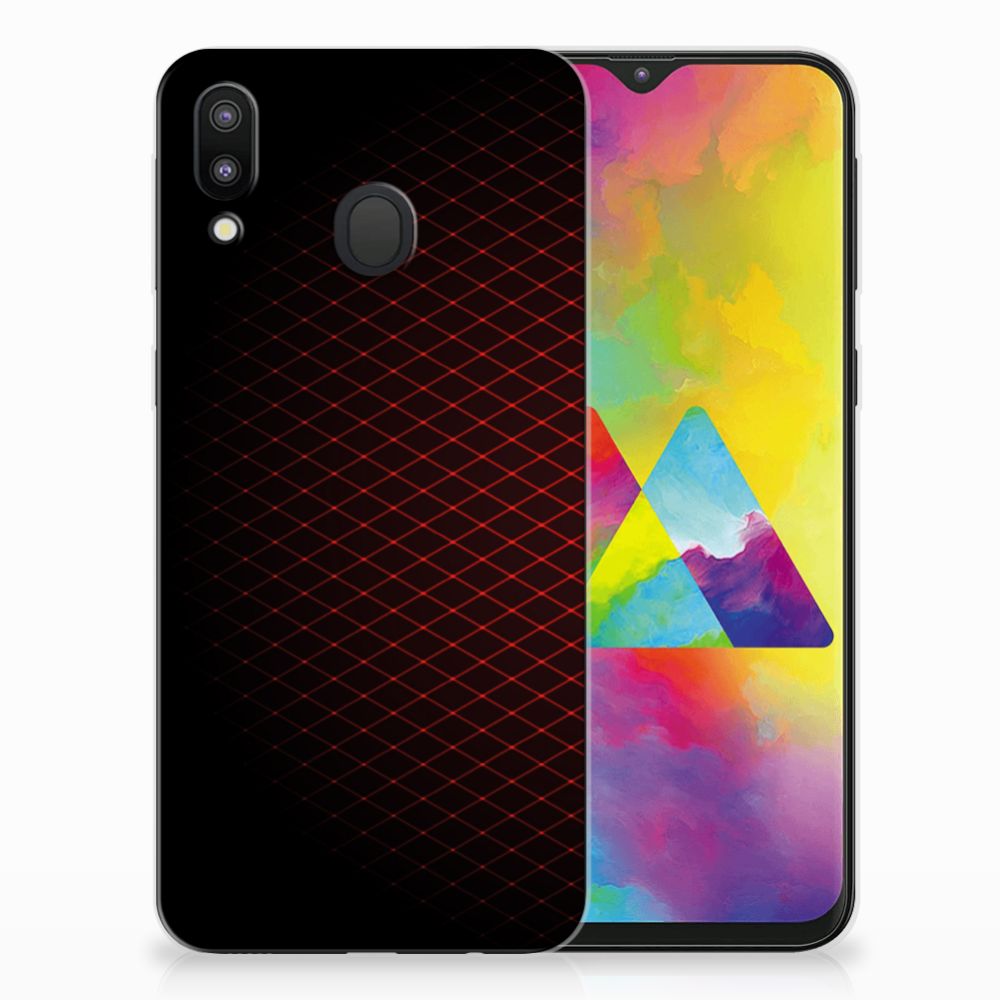 Samsung Galaxy M20 (Power) TPU bumper Geruit Rood