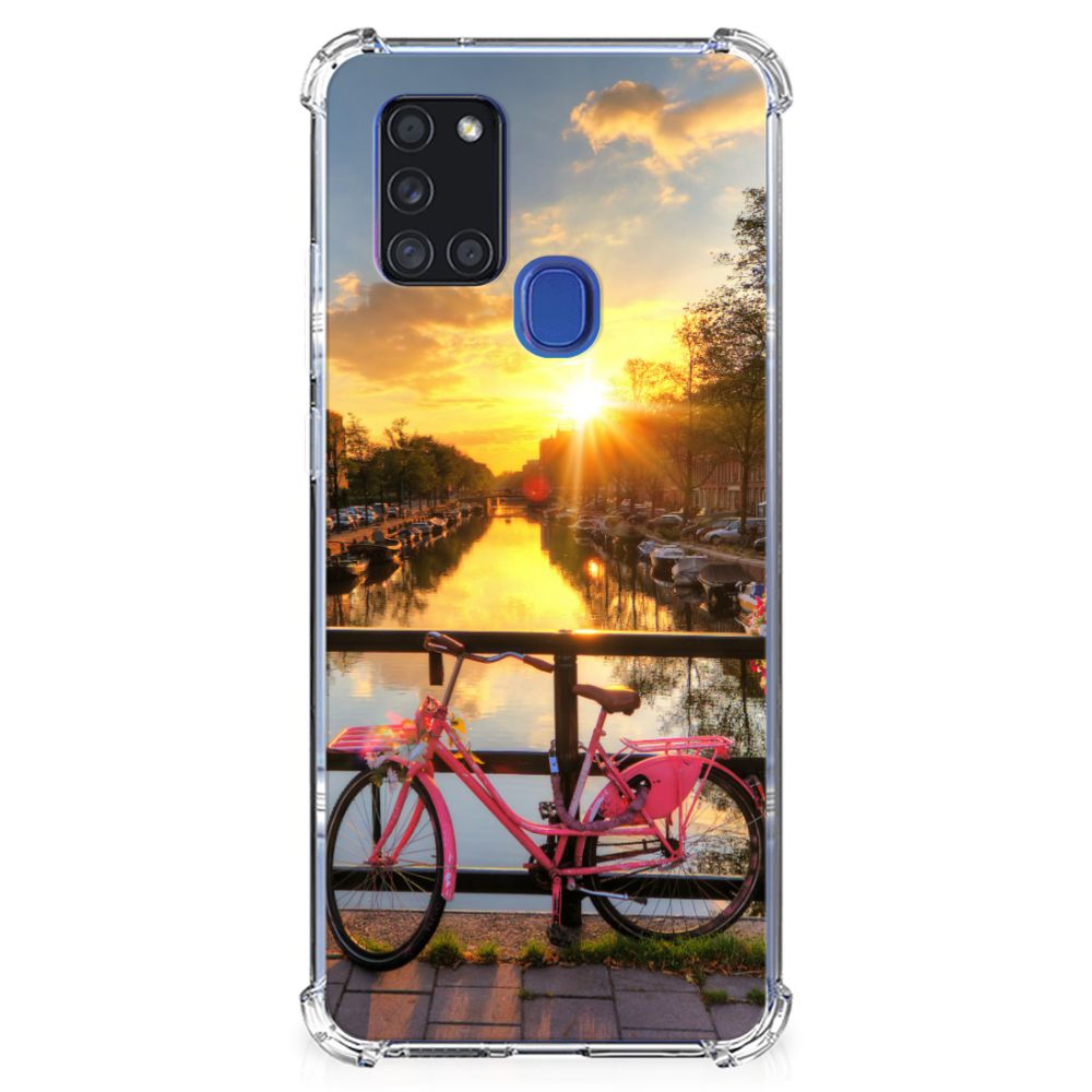 Samsung Galaxy A21s Telefoonhoesje met valbescherming Amsterdamse Grachten