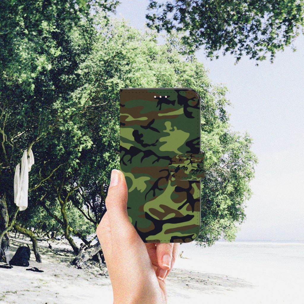 Samsung Galaxy S23 Telefoon Hoesje Army Dark