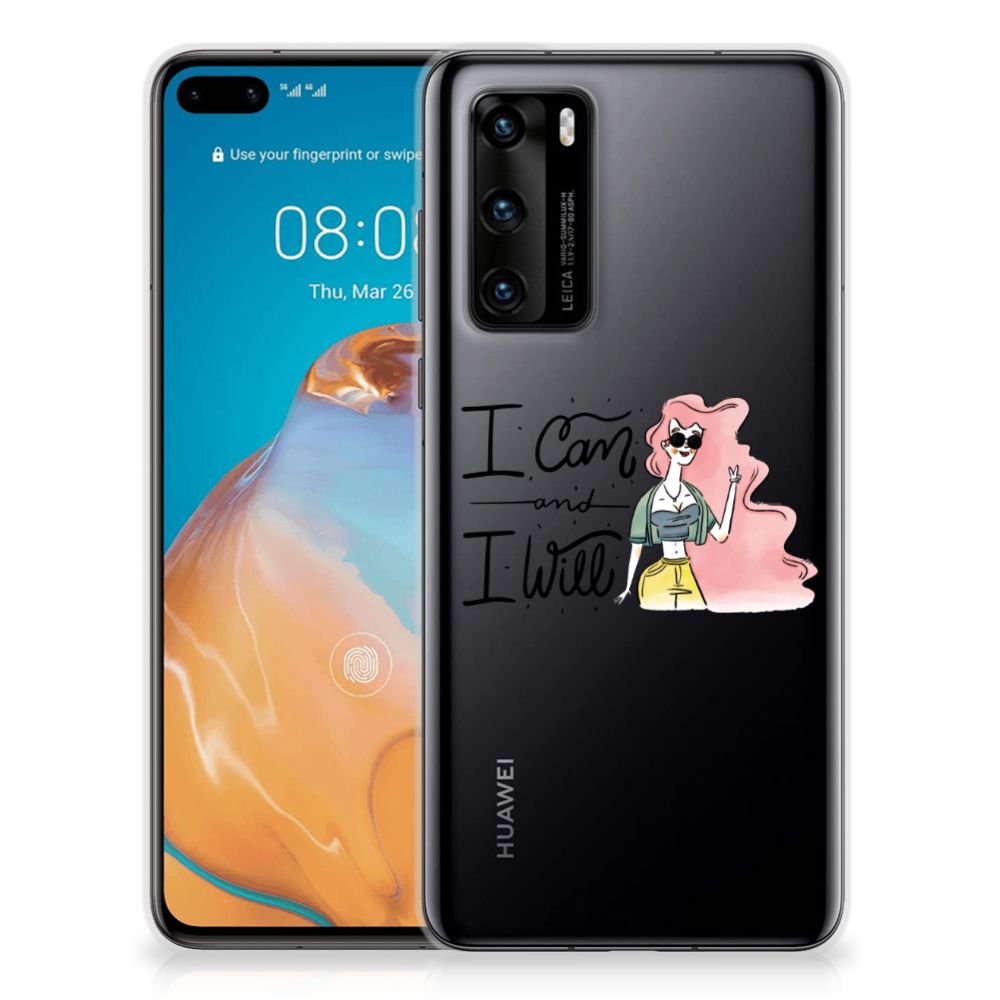 Huawei P40 Telefoonhoesje met Naam i Can B2C Telecom