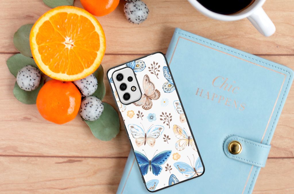 Dierenprint Telefoonhoesje voor Samsung Galaxy A23 Vlinder B2C Telecom