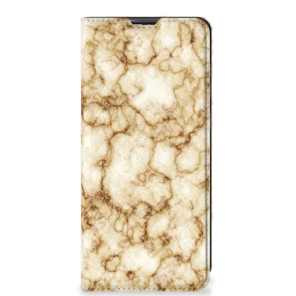 Samsung Galaxy A31 Standcase Marmer Goud - B2C Telecom