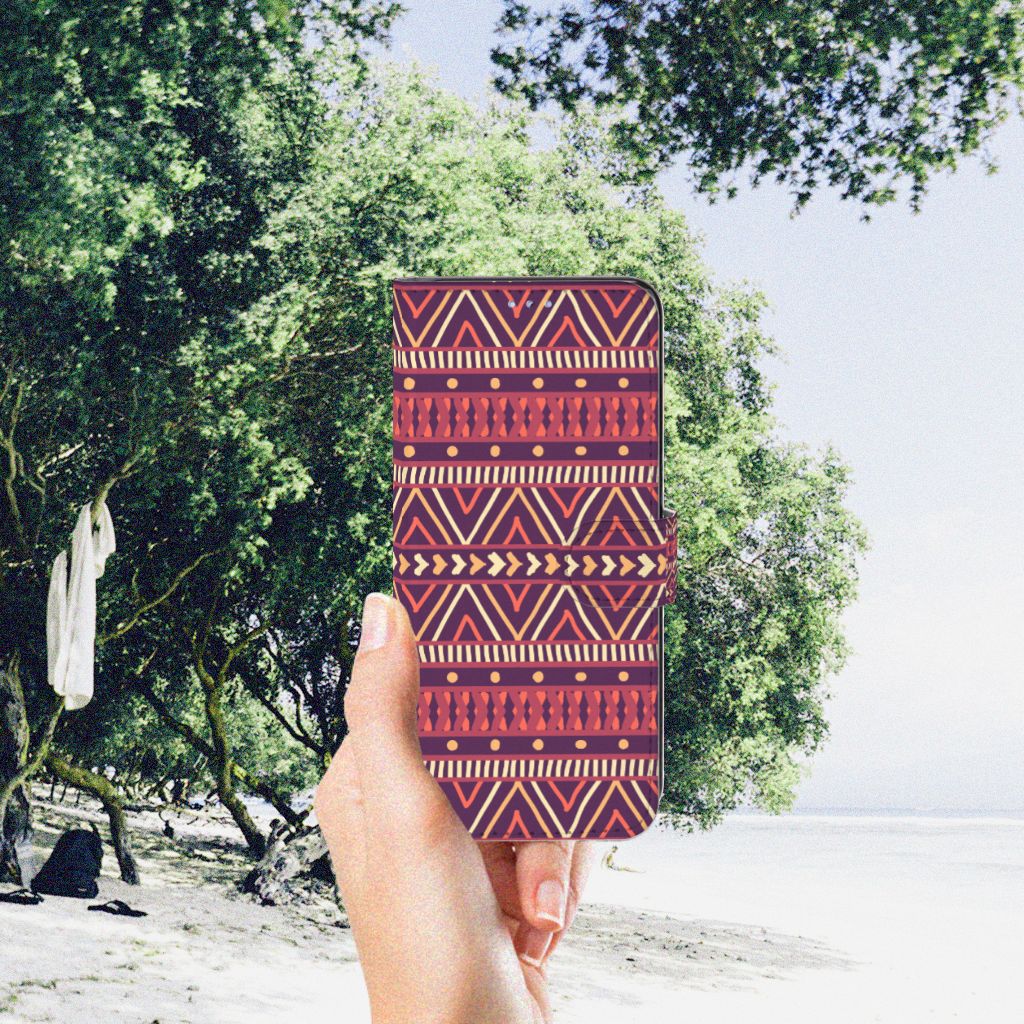 Motorola Moto G31 | G41 Telefoon Hoesje Aztec Paars