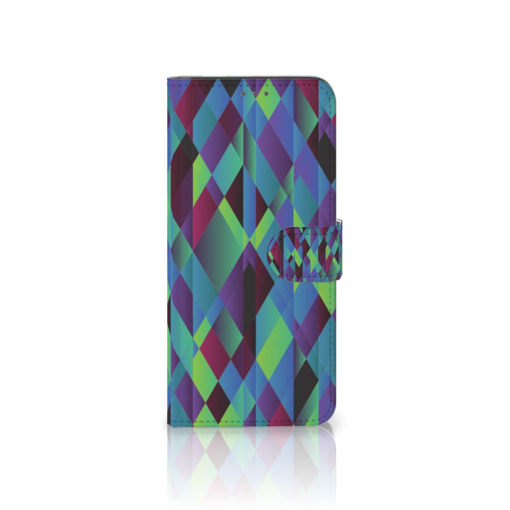 Samsung Galaxy S21 Plus Book Case Abstract Green Blue