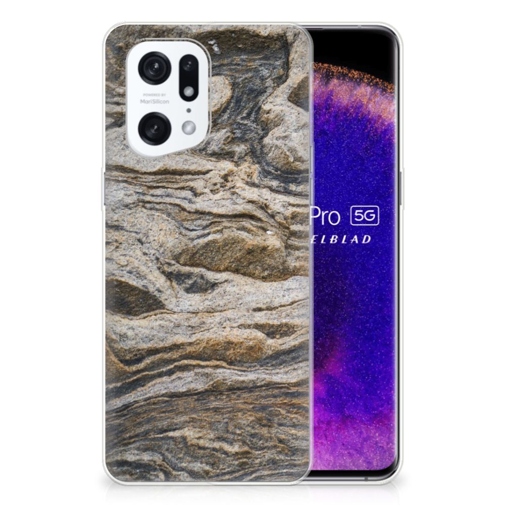 OPPO Find X5 Pro TPU Siliconen Hoesje Steen