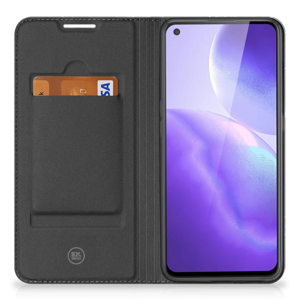 OPPO Find X3 Lite Standcase Marmer Zwart - Origineel Cadeau Vader