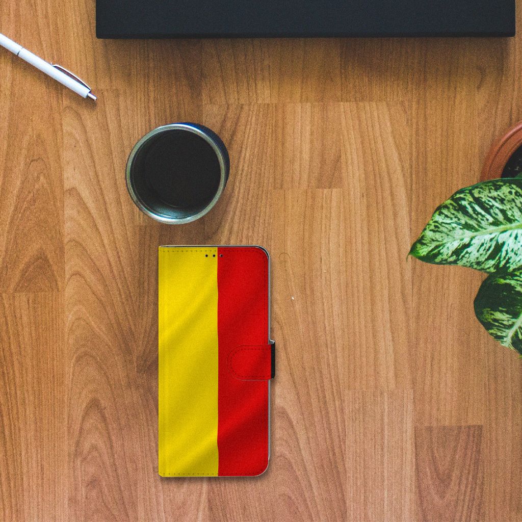 Samsung Galaxy S21 Ultra Bookstyle Case Belgische Vlag