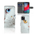 Apple iPhone 11 Pro Telefoonhoesje met Pasjes Witte Kat