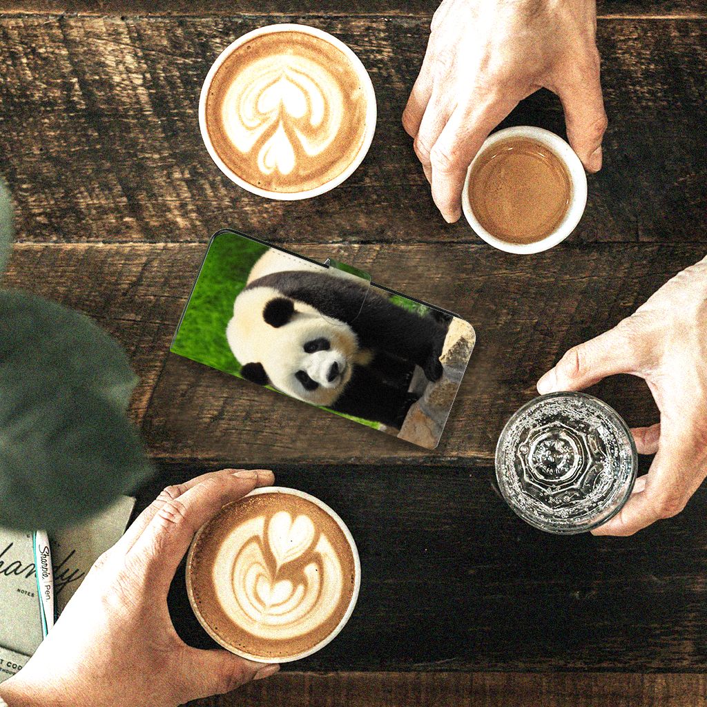 OPPO Reno8 Telefoonhoesje met Pasjes Panda