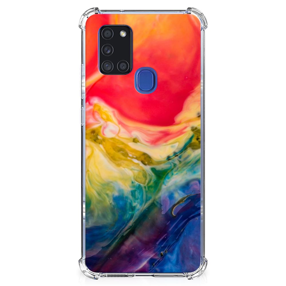 Back Cover Samsung Galaxy A21s Watercolor Dark B2C Telecom