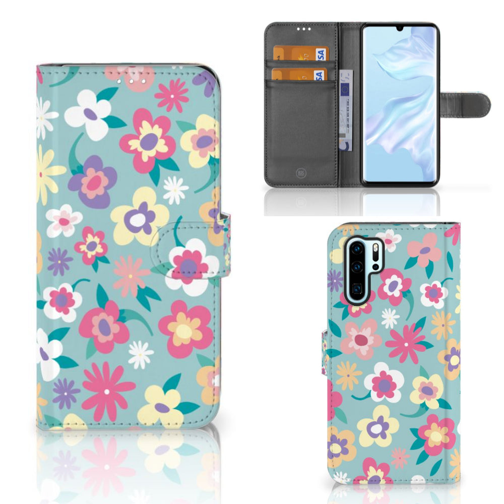 Huawei P30 Pro Hoesje Flower Power