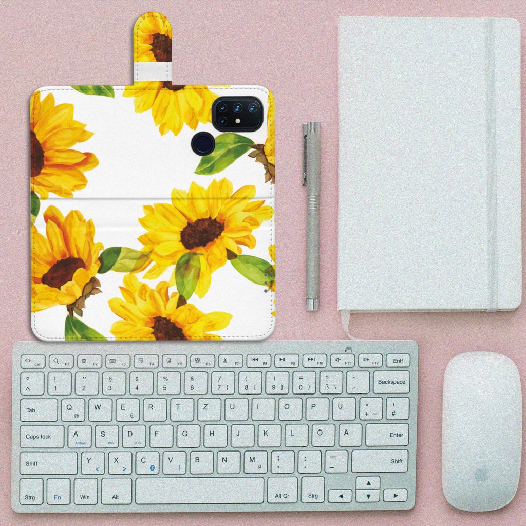 Hoesje voor OnePlus Nord N10 Zonnebloemen