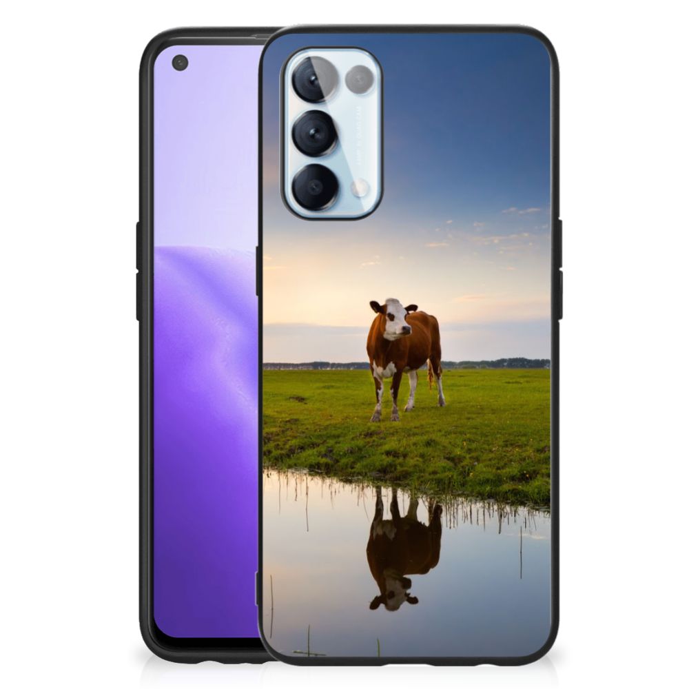 OPPO Reno5 5G | Find X3 Lite Dierenprint Telefoonhoesje Koe