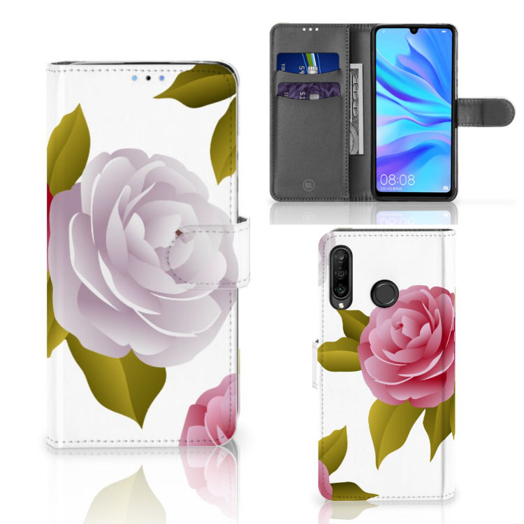 Huawei P30 Lite (2020) Hoesje Roses