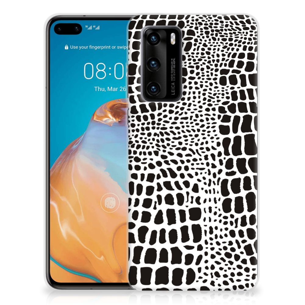 Huawei P40 TPU Hoesje Slangenprint B2C Telecom
