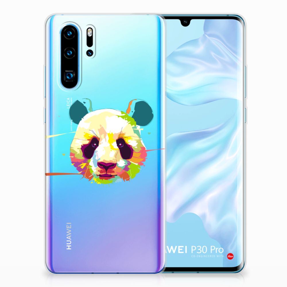 Huawei P30 Pro Telefoonhoesje met Naam Panda Color