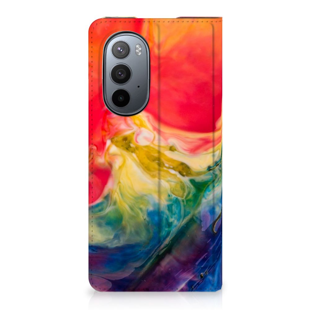 Bookcase Motorola Edge 30 Pro Watercolor Dark - B2C Telecom