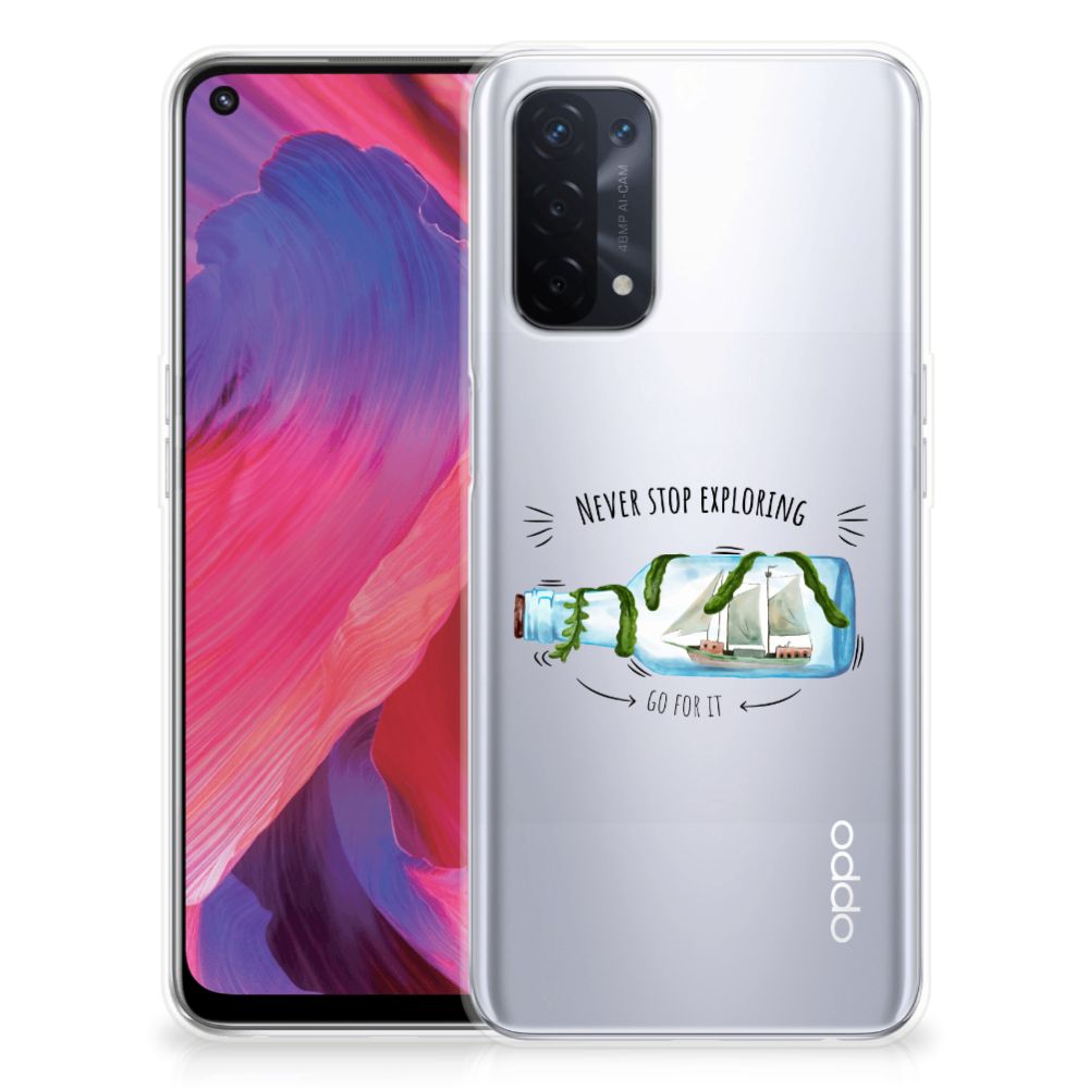 OPPO A93 5G Telefoonhoesje met Naam Boho Bottle