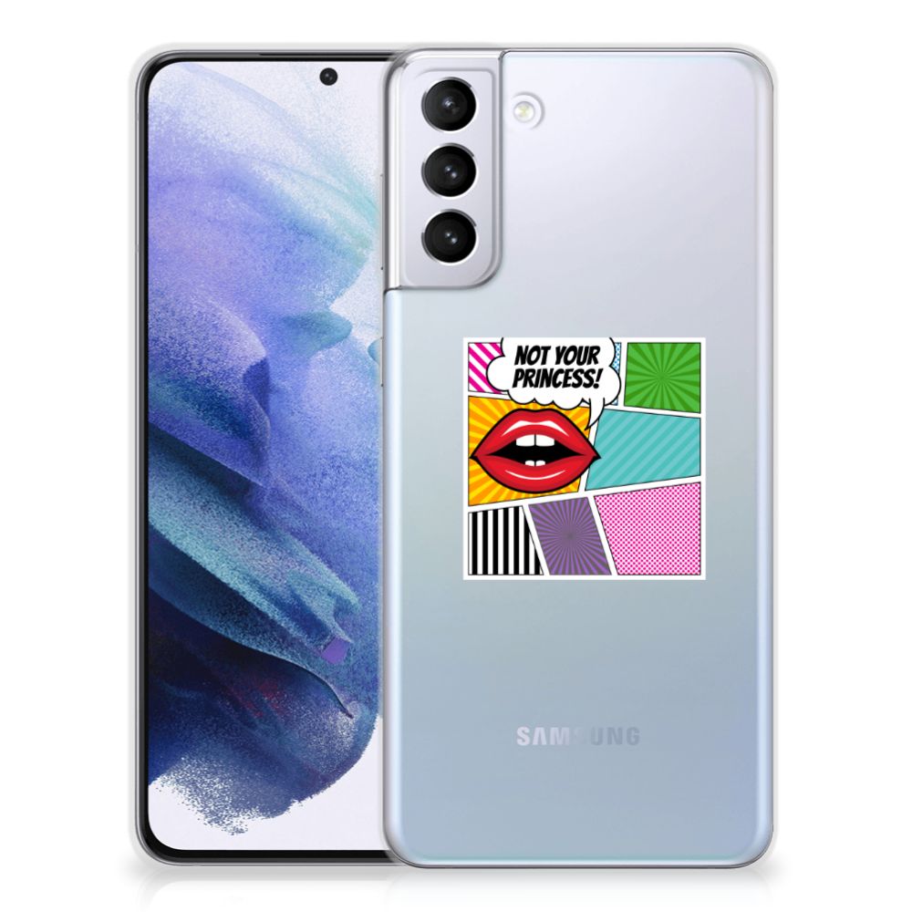 Samsung Galaxy S21 Plus Silicone Back Cover Popart Princess B2C Telecom