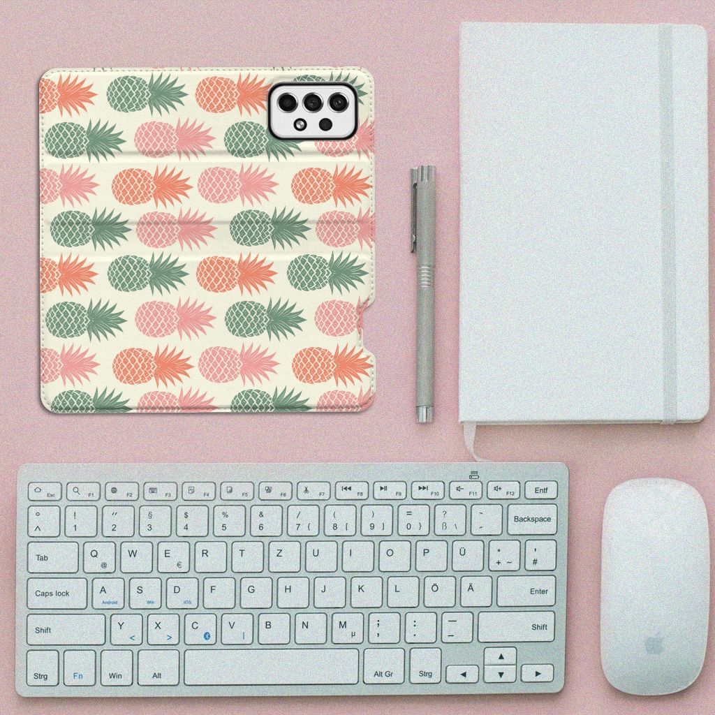 Samsung Galaxy A73 Flip Style Cover Ananas - B2C Telecom