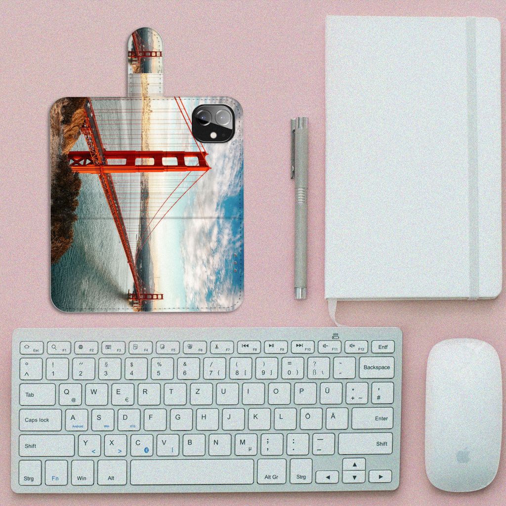 Apple iPhone 12 Mini Flip Cover Golden Gate Bridge