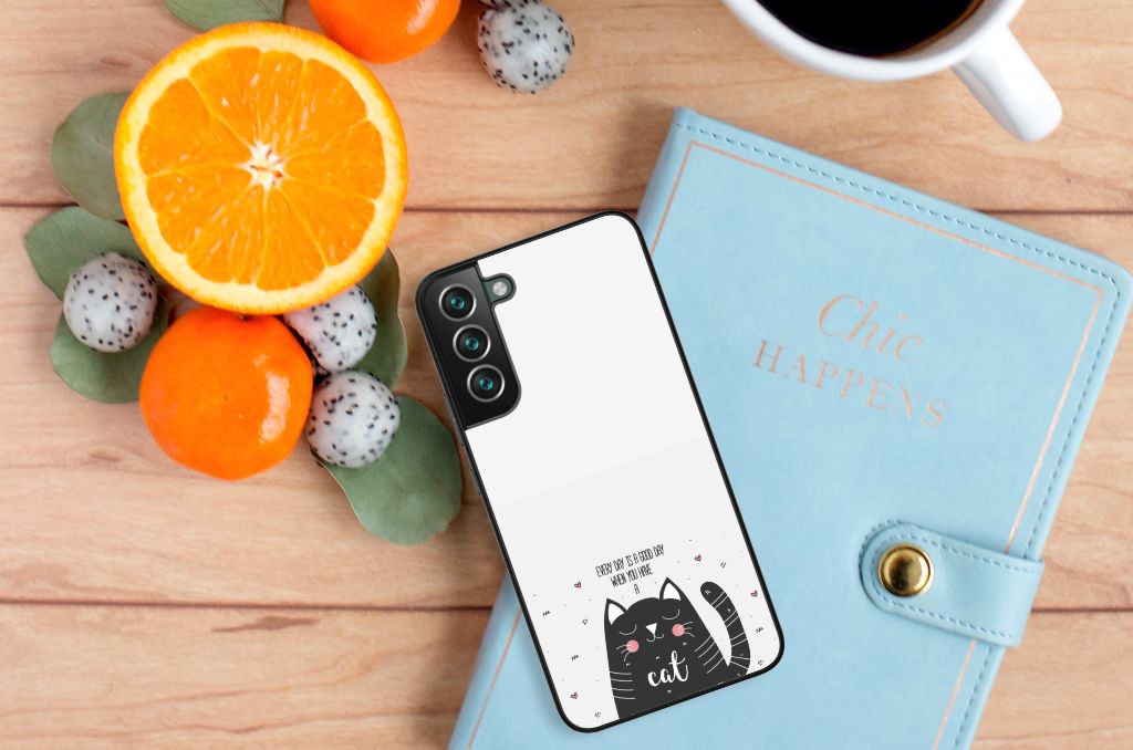 Samsung Galaxy S22 Plus Hoesje Cat Good Day B2C Telecom