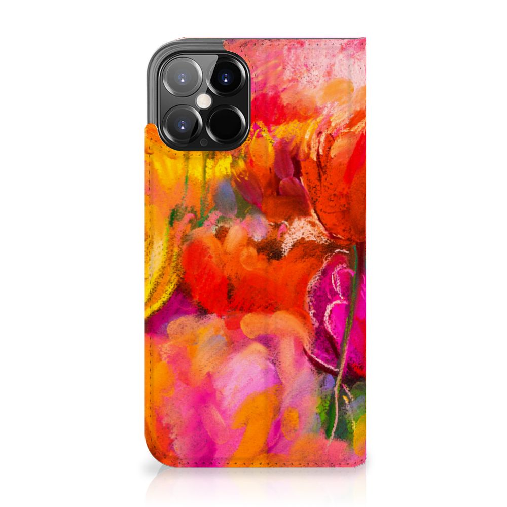 Bookcase iPhone 12 Pro Max Tulips - B2C Telecom