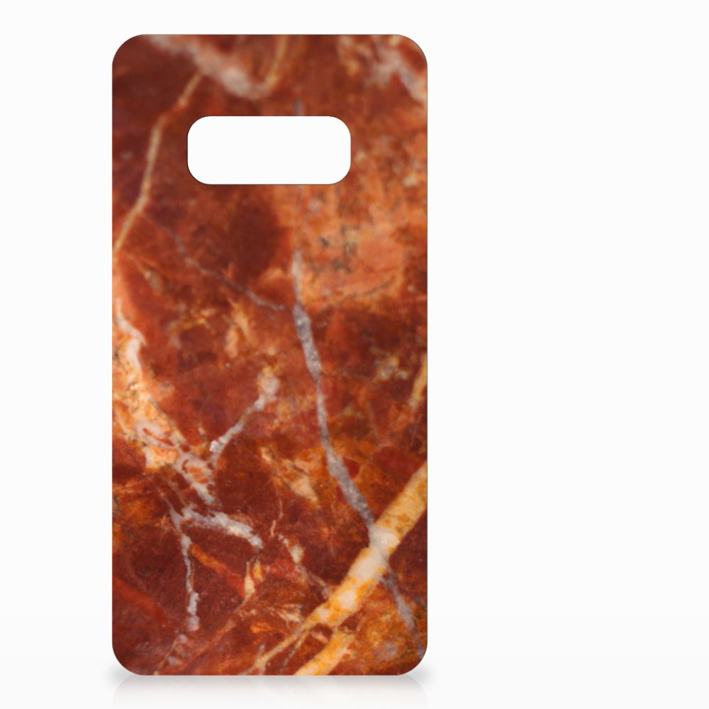 Samsung Galaxy S10e TPU Siliconen Hoesje Marmer Bruin