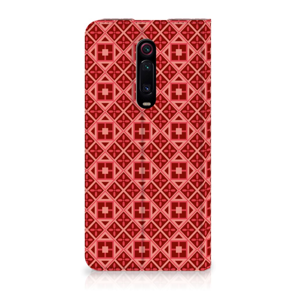 Xiaomi Redmi K20 Pro Hoesje met Magneet Batik Rood - B2C Telecom