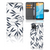 OPPO A15 Hoesje Leaves Blue