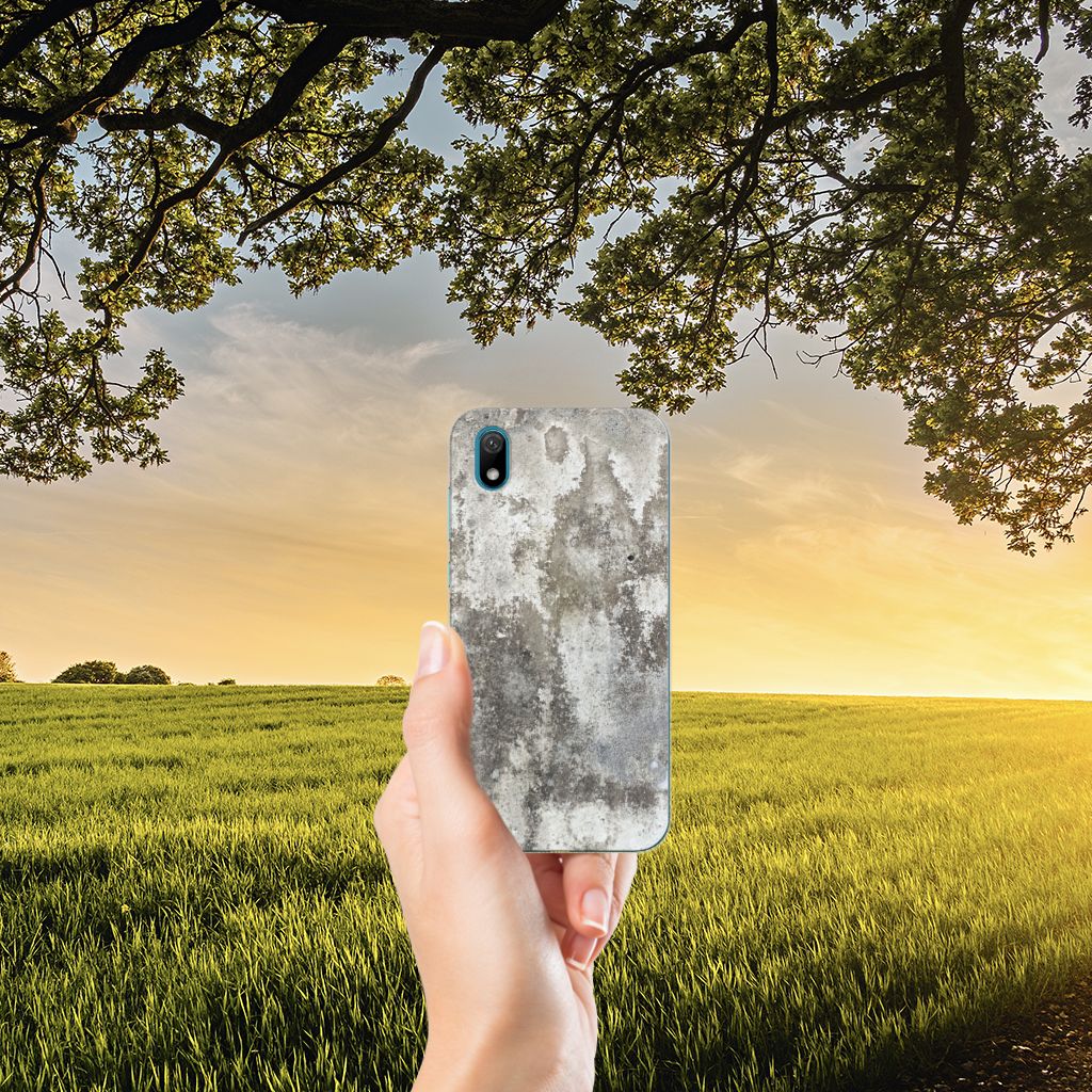 Huawei Y5 (2019) TPU Siliconen Hoesje Beton Print