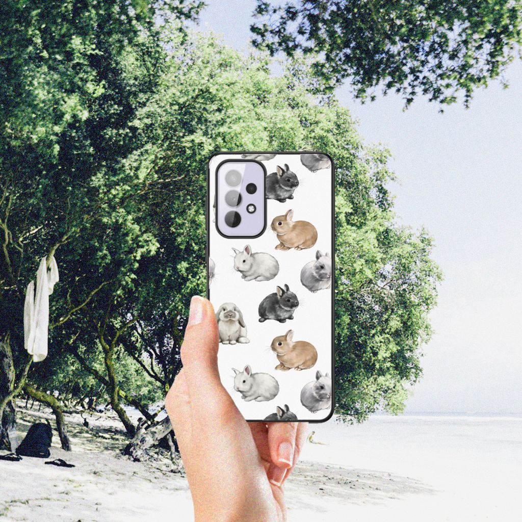 Dierenprint Telefoonhoesje voor Samsung Galaxy A33 5G Konijntjes B2C Telecom