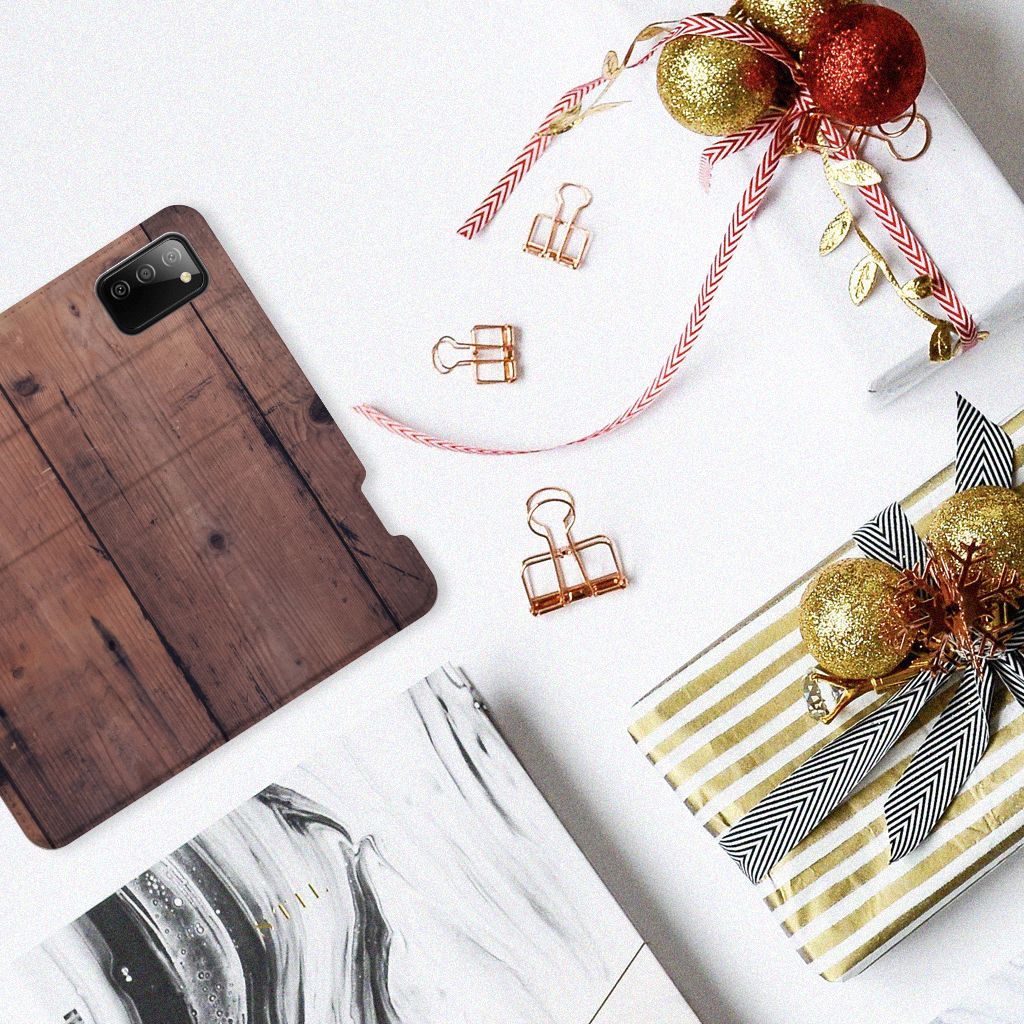 Samsung Galaxy M02s | A02s Book Wallet Case Old Wood - B2C Telecom
