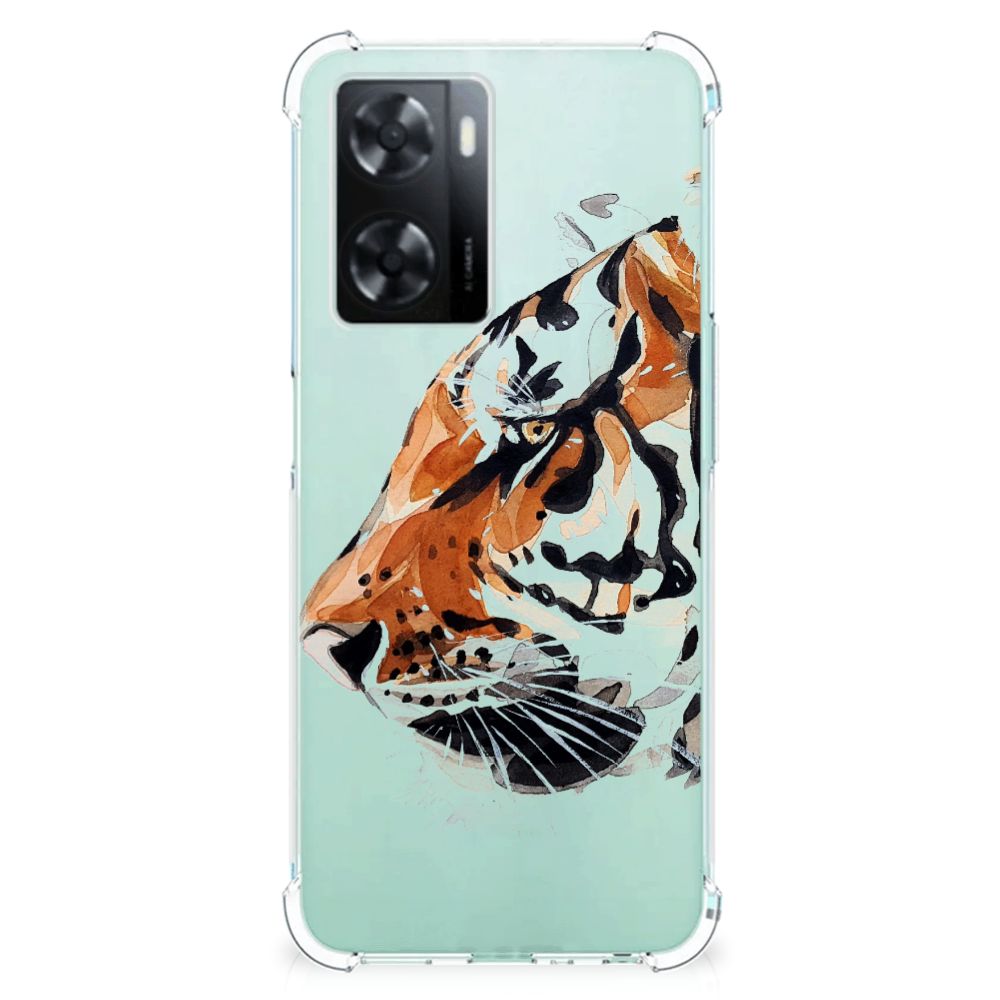 Back Cover OPPO A57 | A57s | A77 4G Watercolor Tiger B2C Telecom