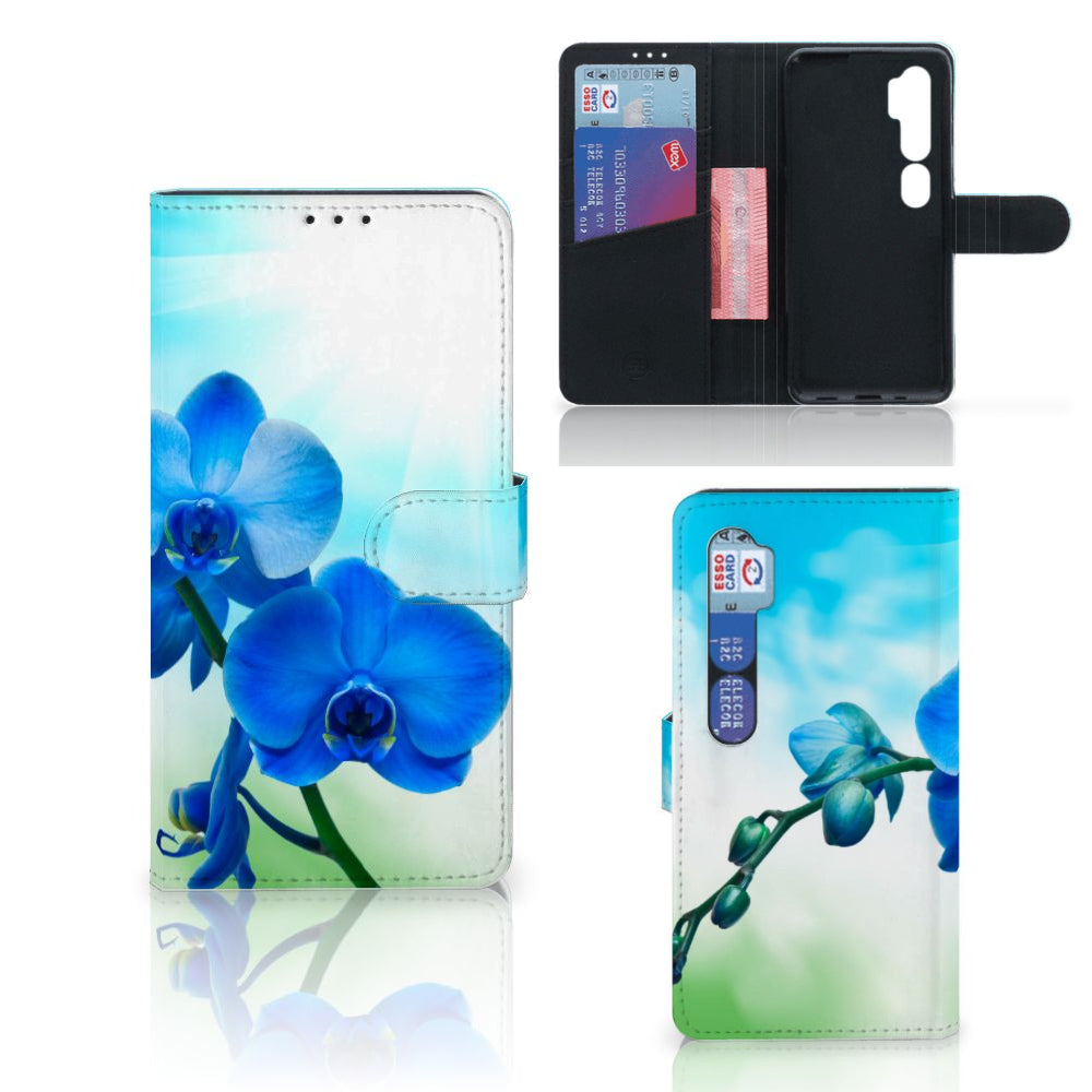 Xiaomi Mi Note 10 Pro Hoesje Orchidee Blauw - Cadeau voor je Moeder