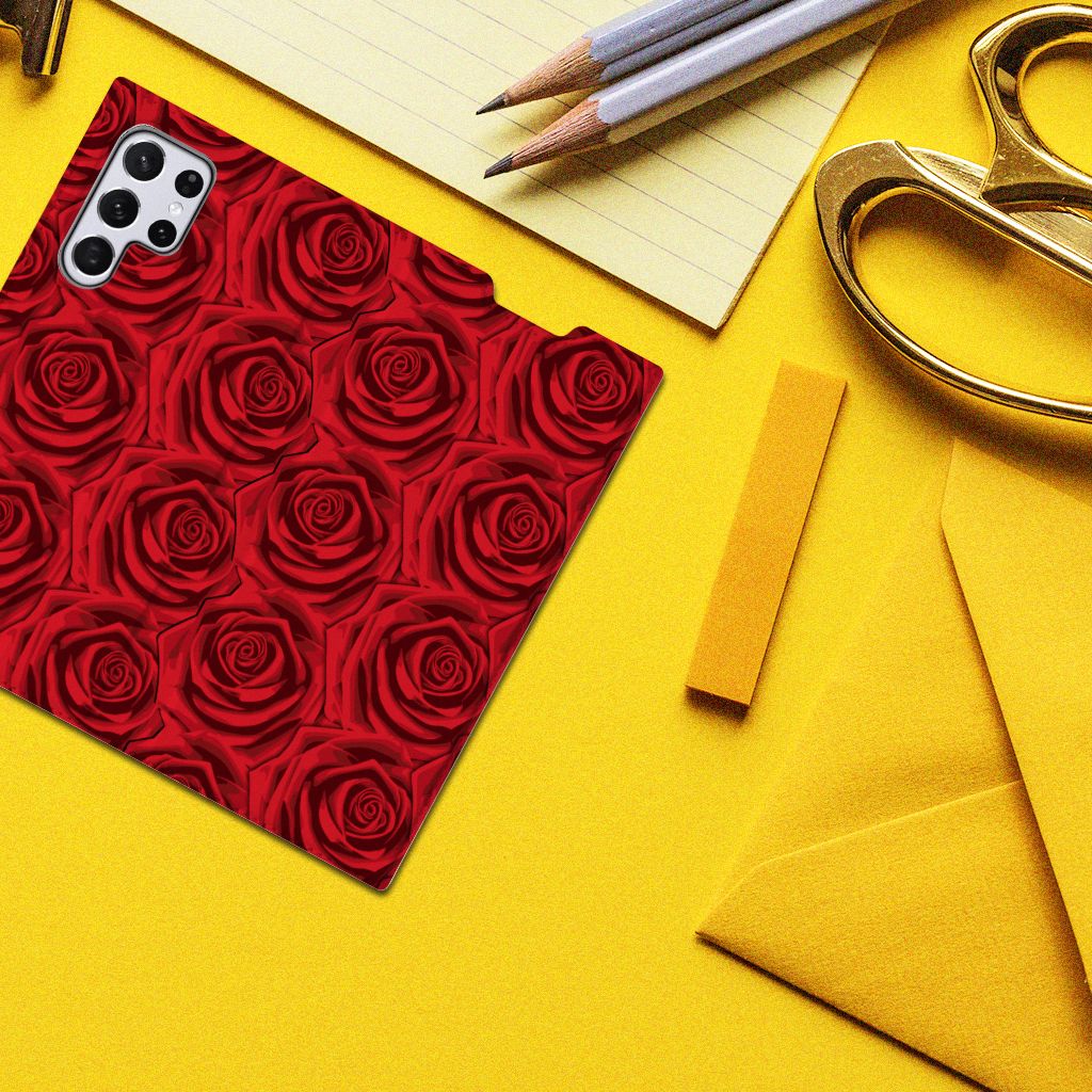 Samsung Galaxy S22 Ultra Smart Cover Red Roses - B2C Telecom