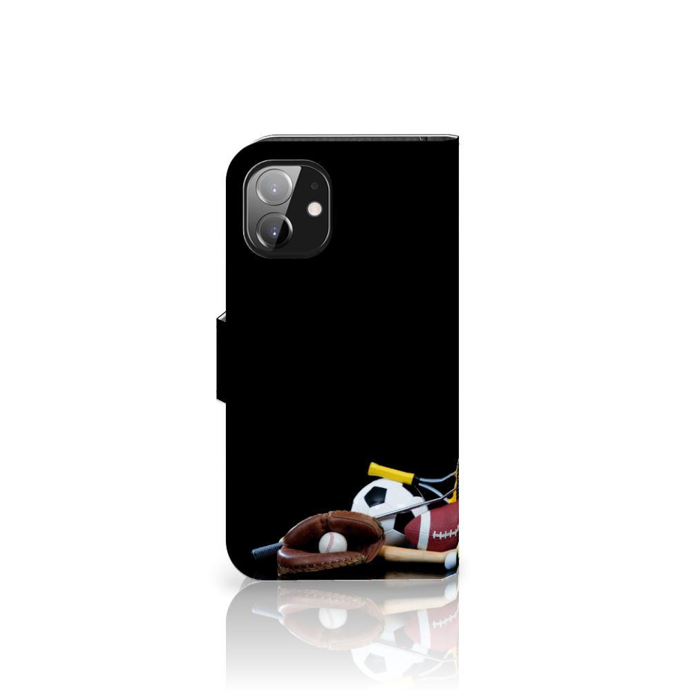 Apple iPhone 12 Mini Wallet Case met Pasjes Sports