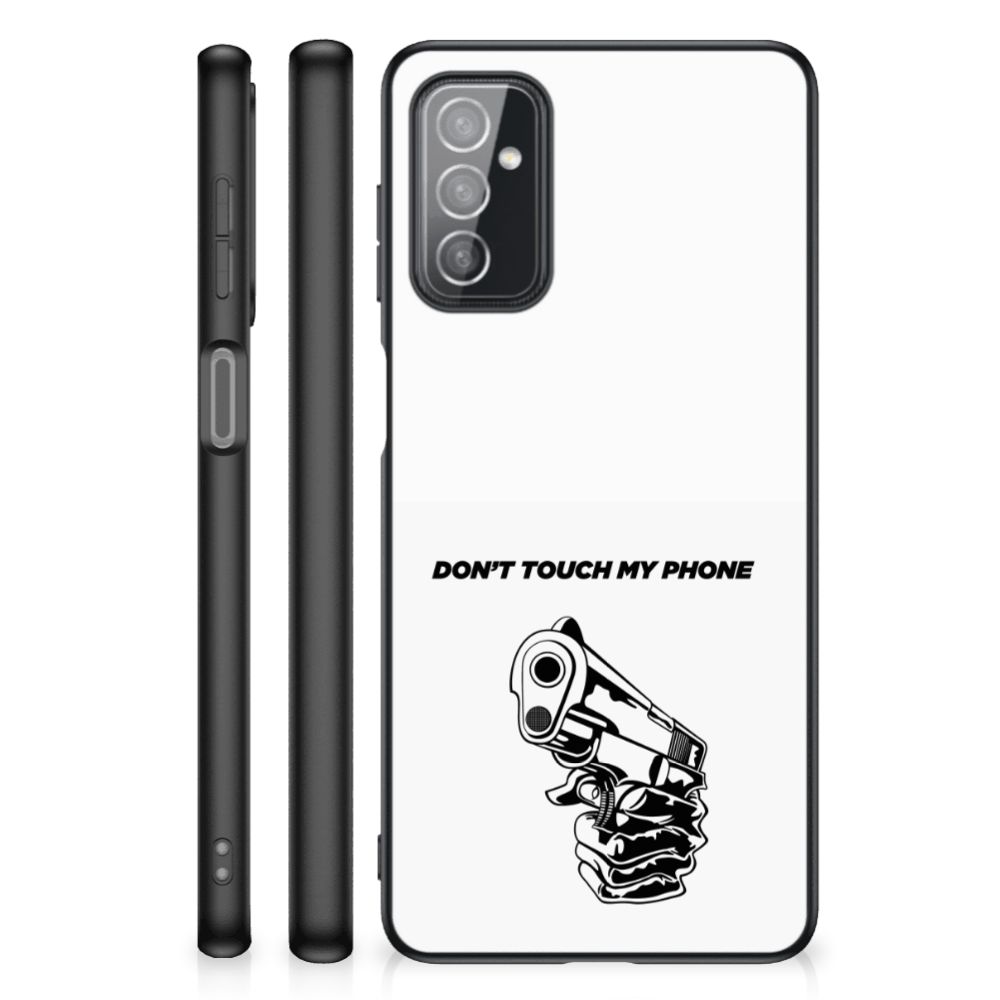 Samsung Galaxy M52 Telefoon Hoesje Gun Don't Touch My Phone B2C Telecom
