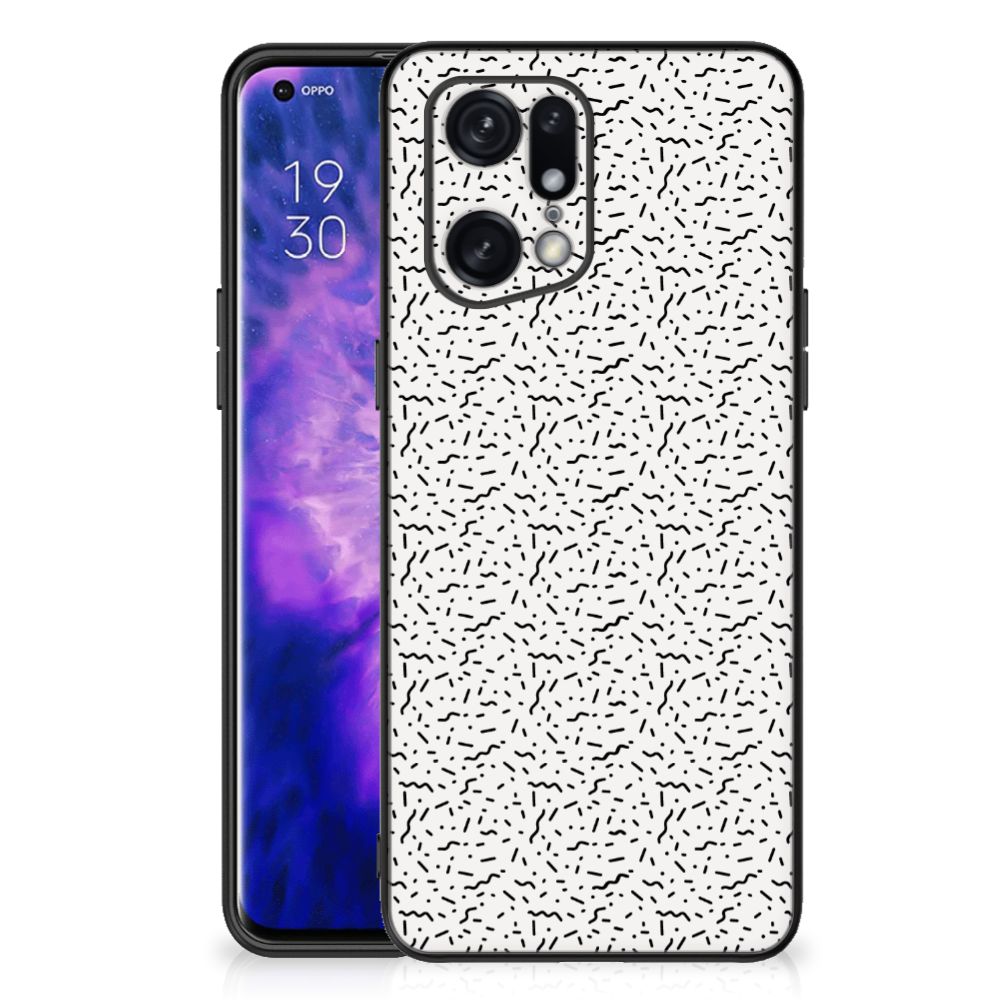 OPPO Find X5 Pro Back Case Stripes Dots