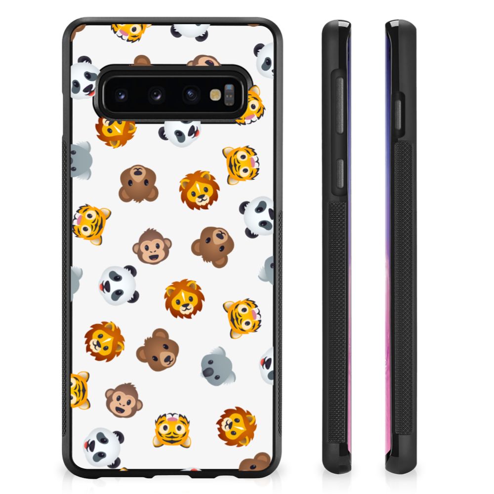 Bumper Case voor Samsung Galaxy S10+ Dieren Emojis