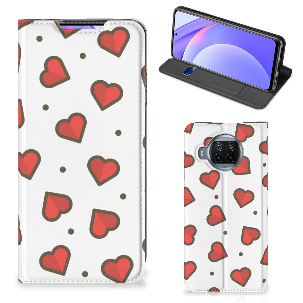 Xiaomi Mi 10T Lite Hoesje met Magneet Hearts