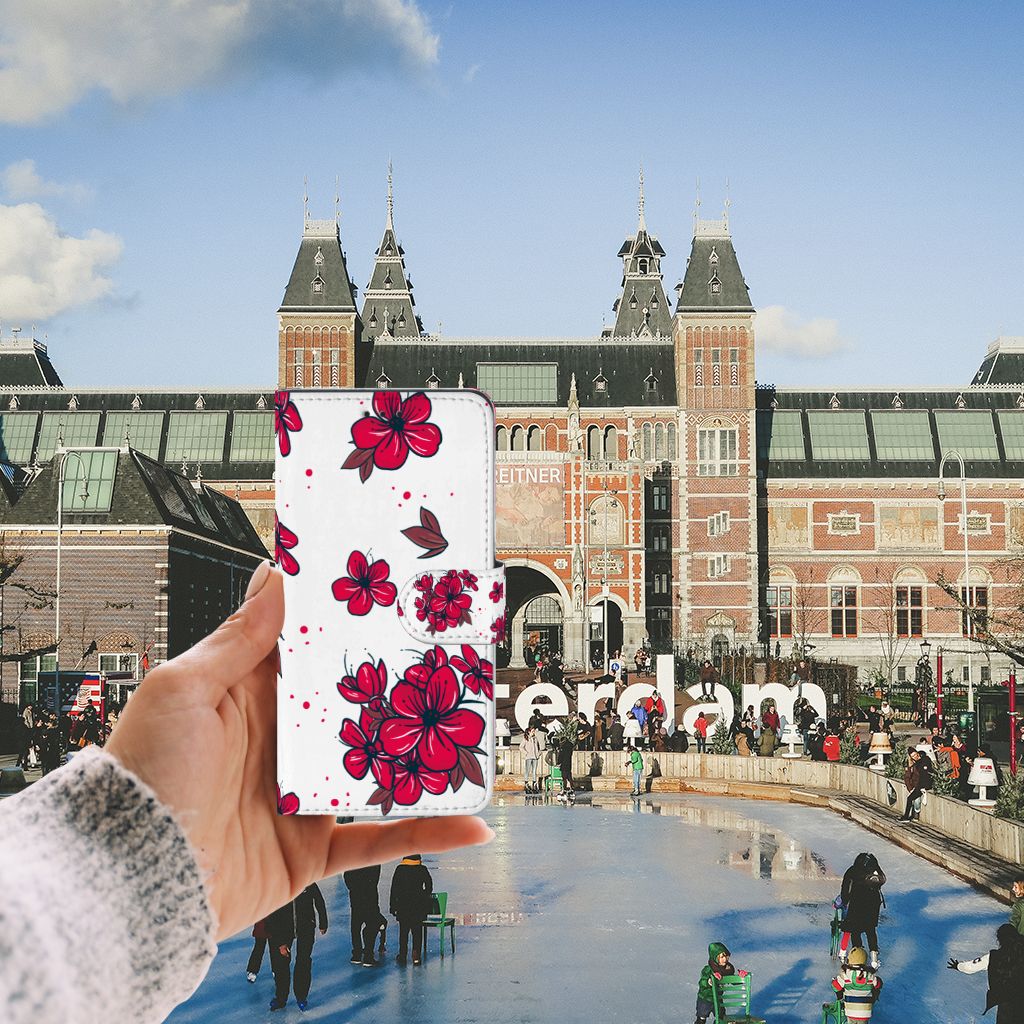 Huawei P10 Lite Hoesje Blossom Red