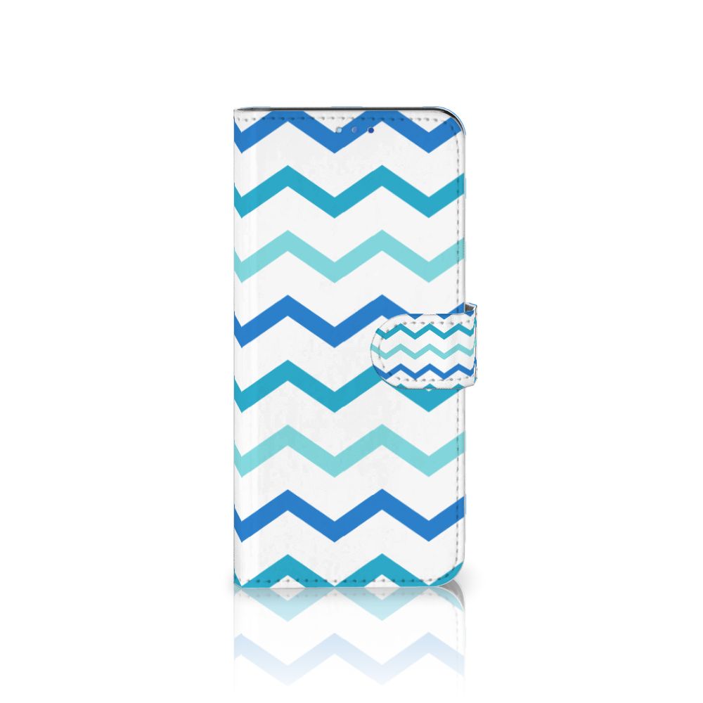 OPPO Find X3 Neo 5G Telefoon Hoesje Zigzag Blauw