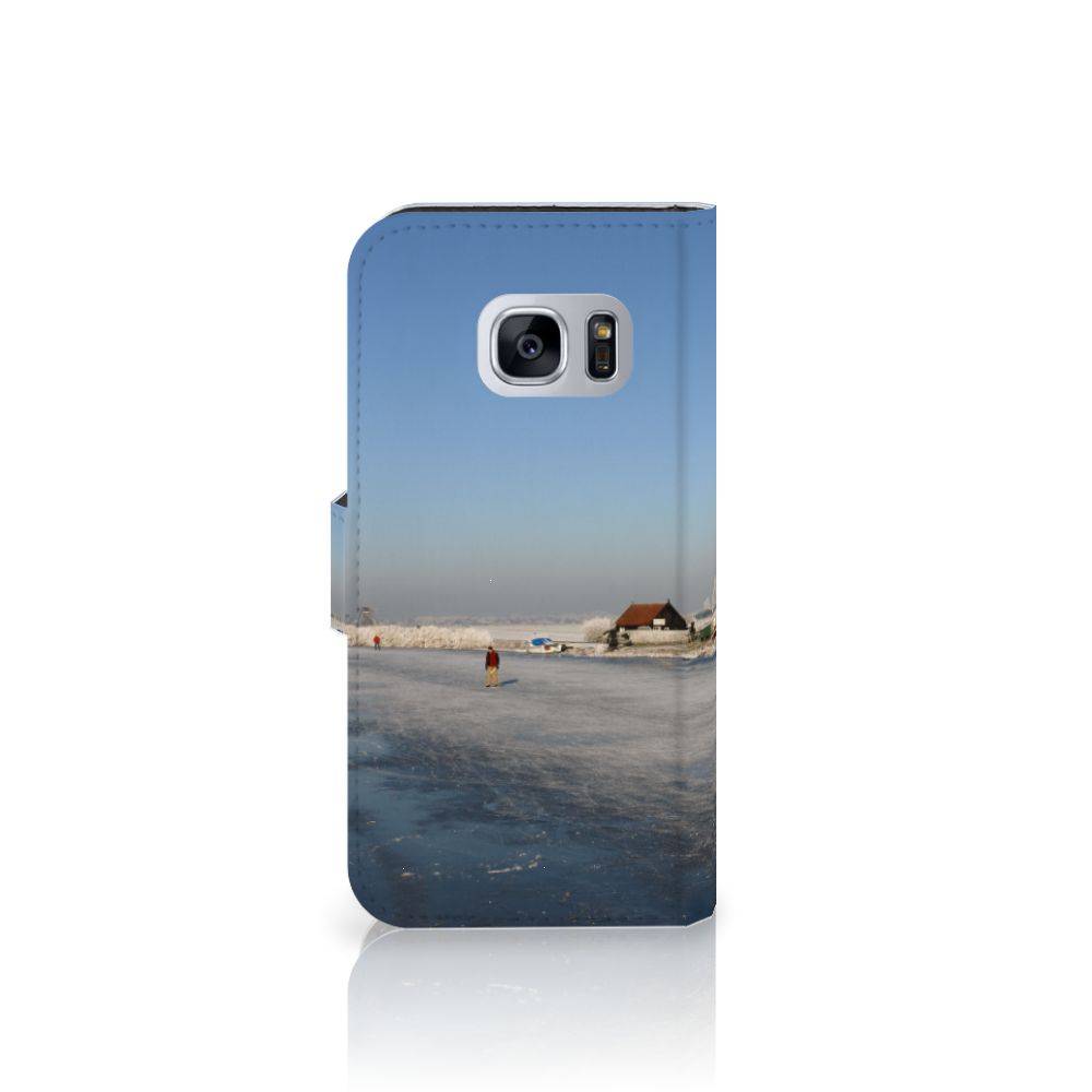 Samsung Galaxy S7 Flip Cover Schaatsers